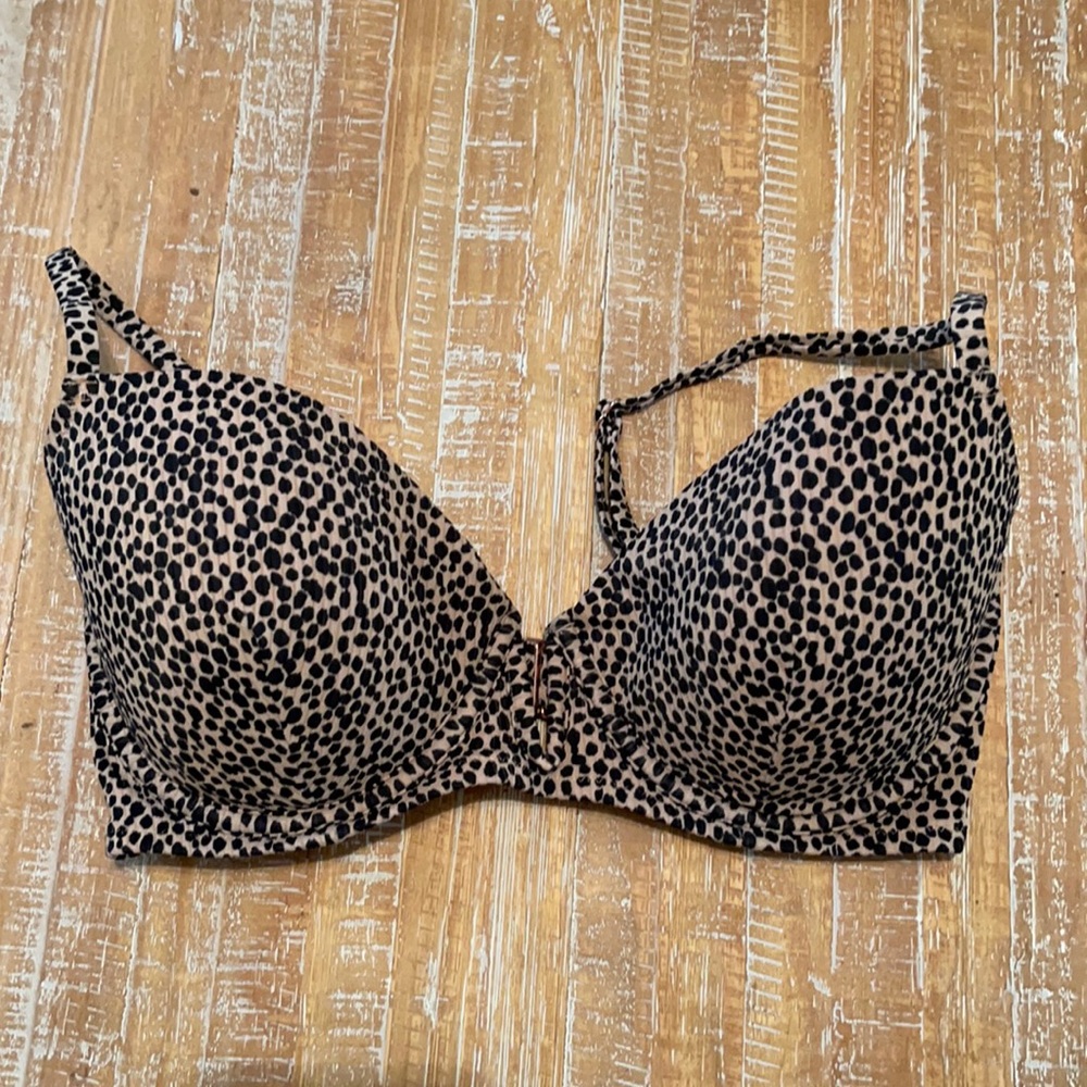 Leopard print bikini top